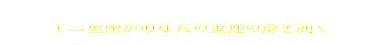 十二星座があなたの金運を導く