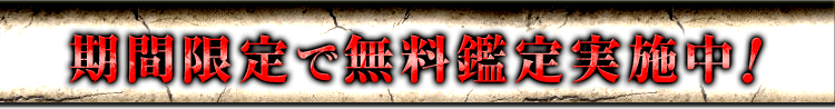 期間限定で無料鑑定実施中