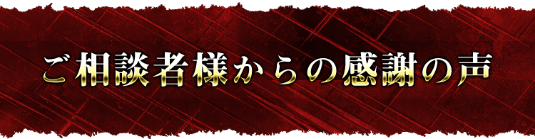 ご利用者様の声